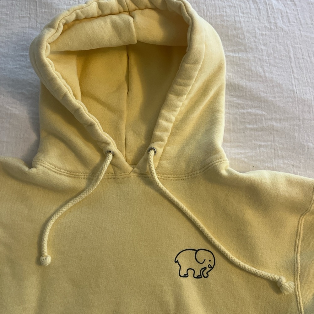 Ivory Ella Yellow Hoodie | Size XS